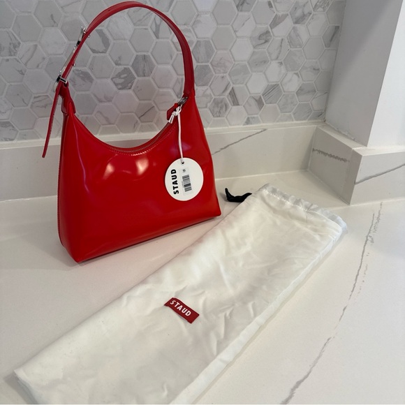 STAUD Handbags - NWT Staud Scotty Bag Tomato Red